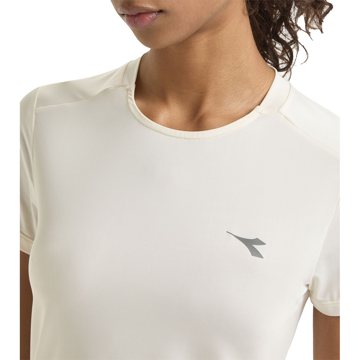 Diadora Super Light Tee — Whisper White — Size Large — Lifestyle View
