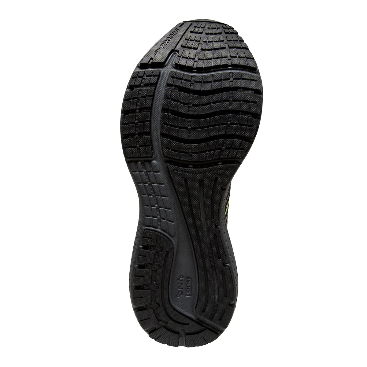 Brooks Glycerin 19 Wild Cheetah — Black - Ebony - Nightlife — Size B — Width 10.5 — Top View