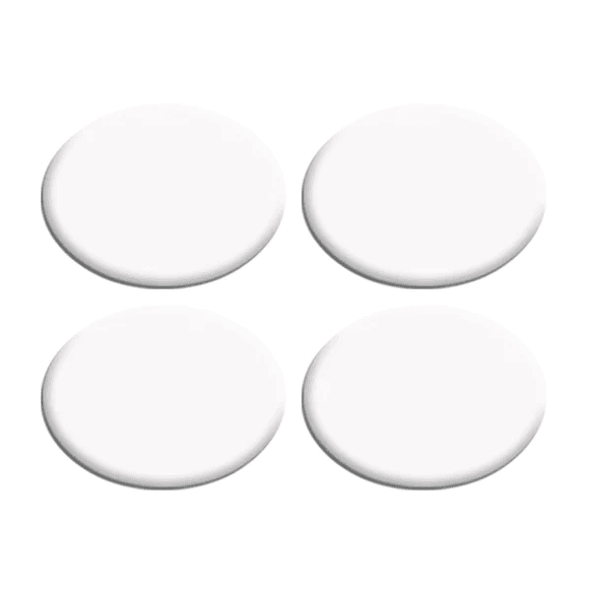 BibBoards Robinson Snapon — White — Front View