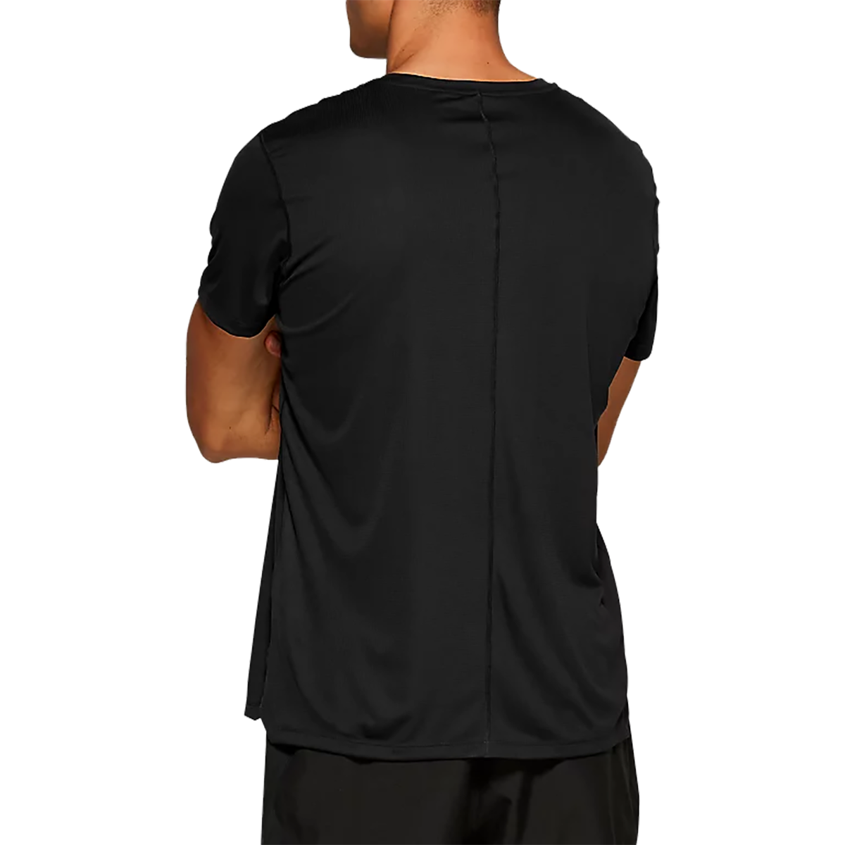 Asics Silver SS Top — Performance Black — Size Large — Back View