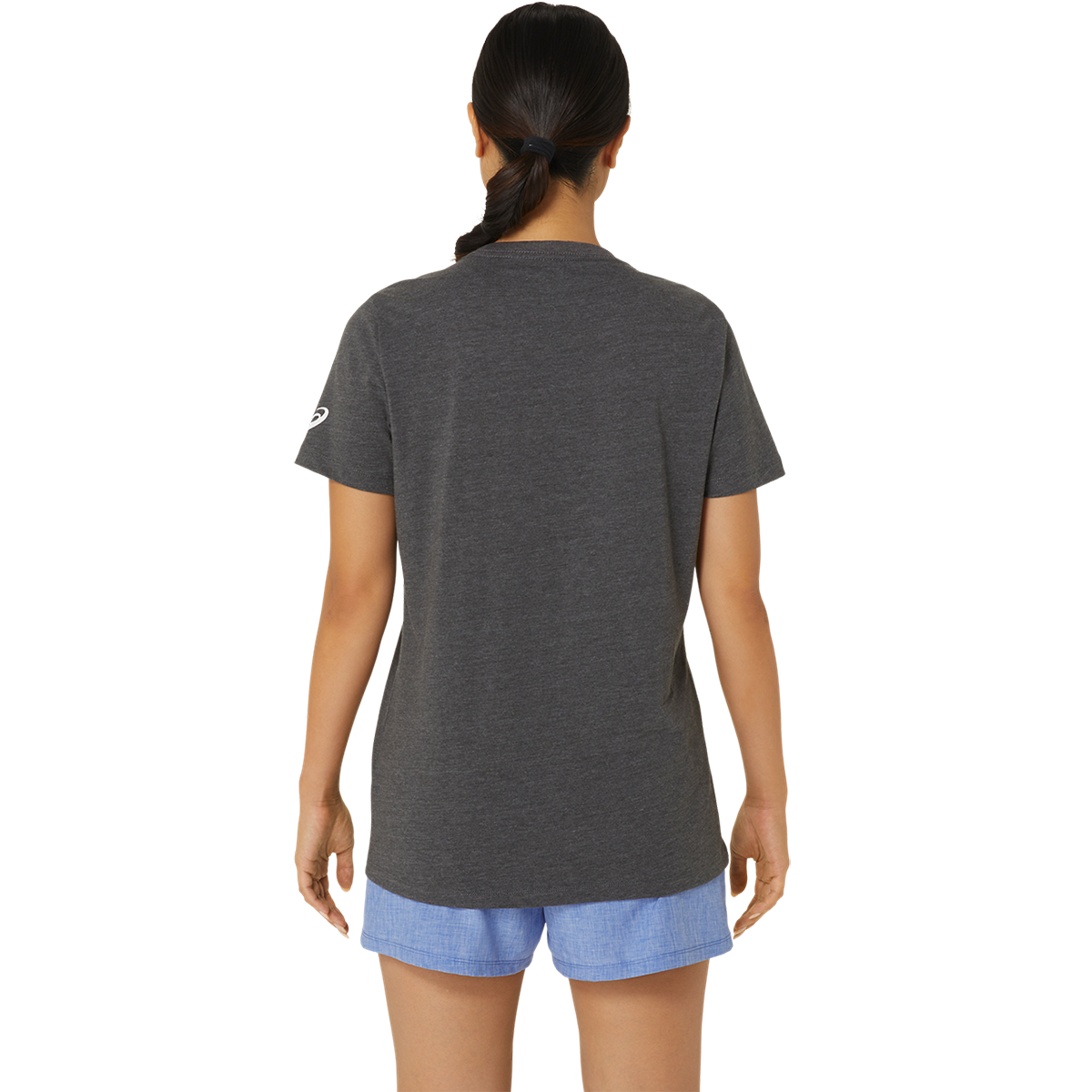 Asics PR Poly Cotton Tee — Performance Black — Size XSmall — Alternate View 7