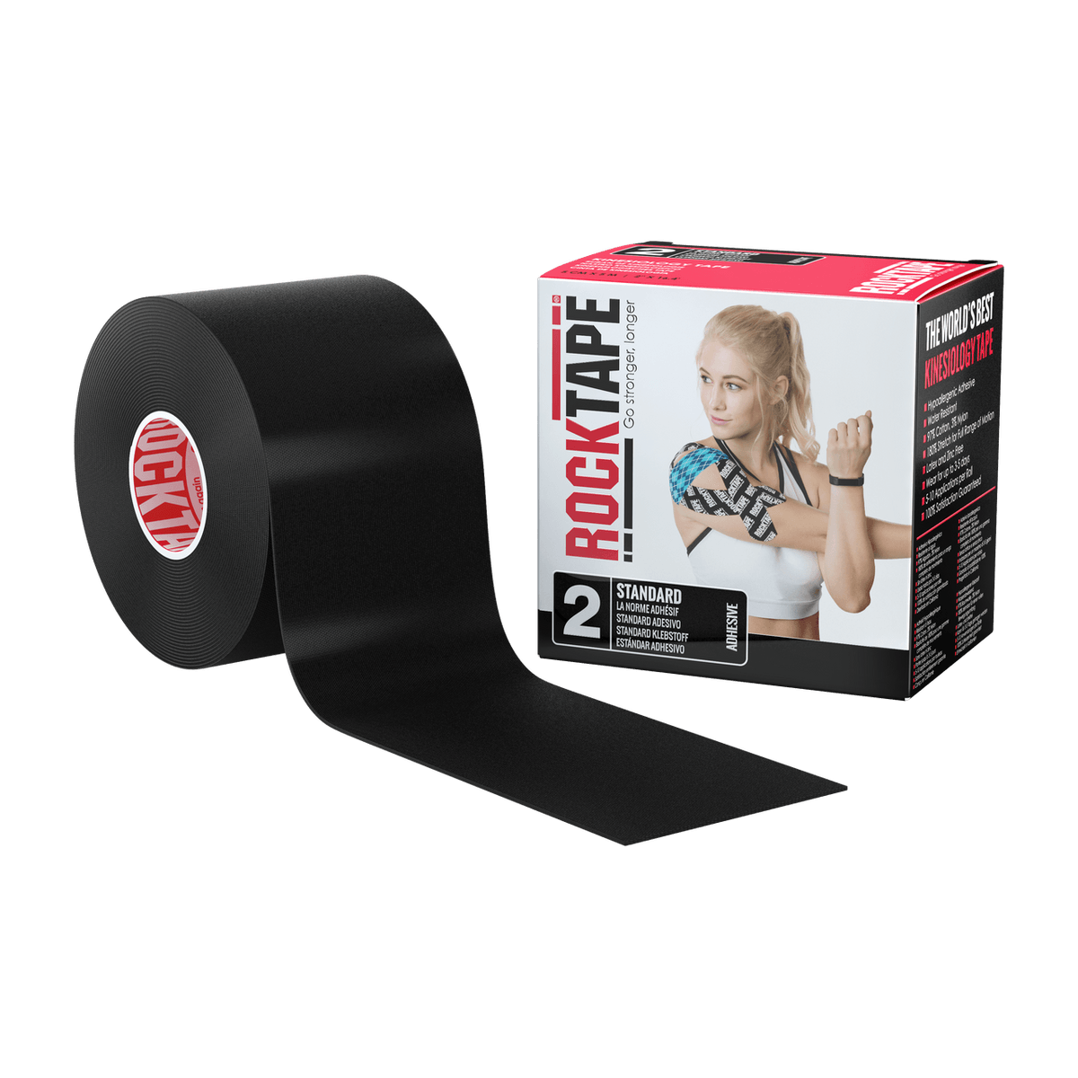RockTape Standard Roll — Pink — Size 2" — Front View
