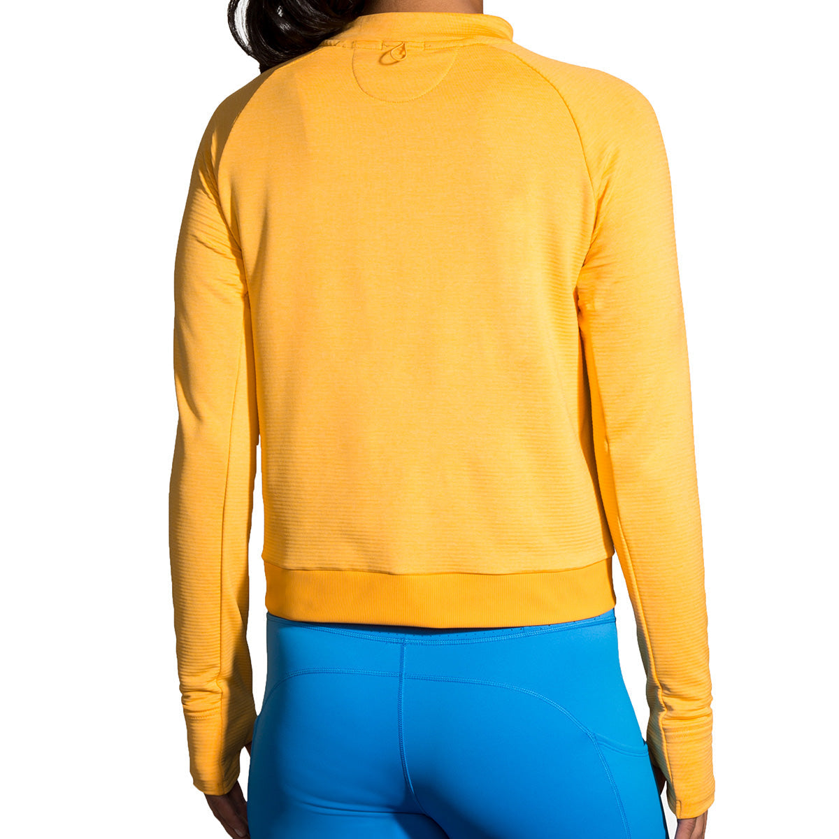 Brooks Notch Thermal Longsleeve — Heather Saffron — Size Small — Detail View