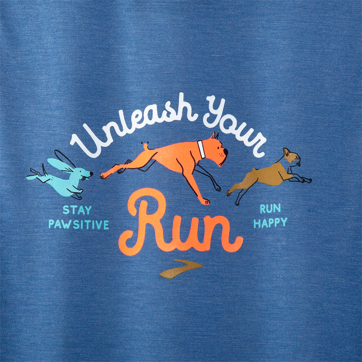 Brooks Dog Days Muscle — Heather Blue — Size Large — Top View