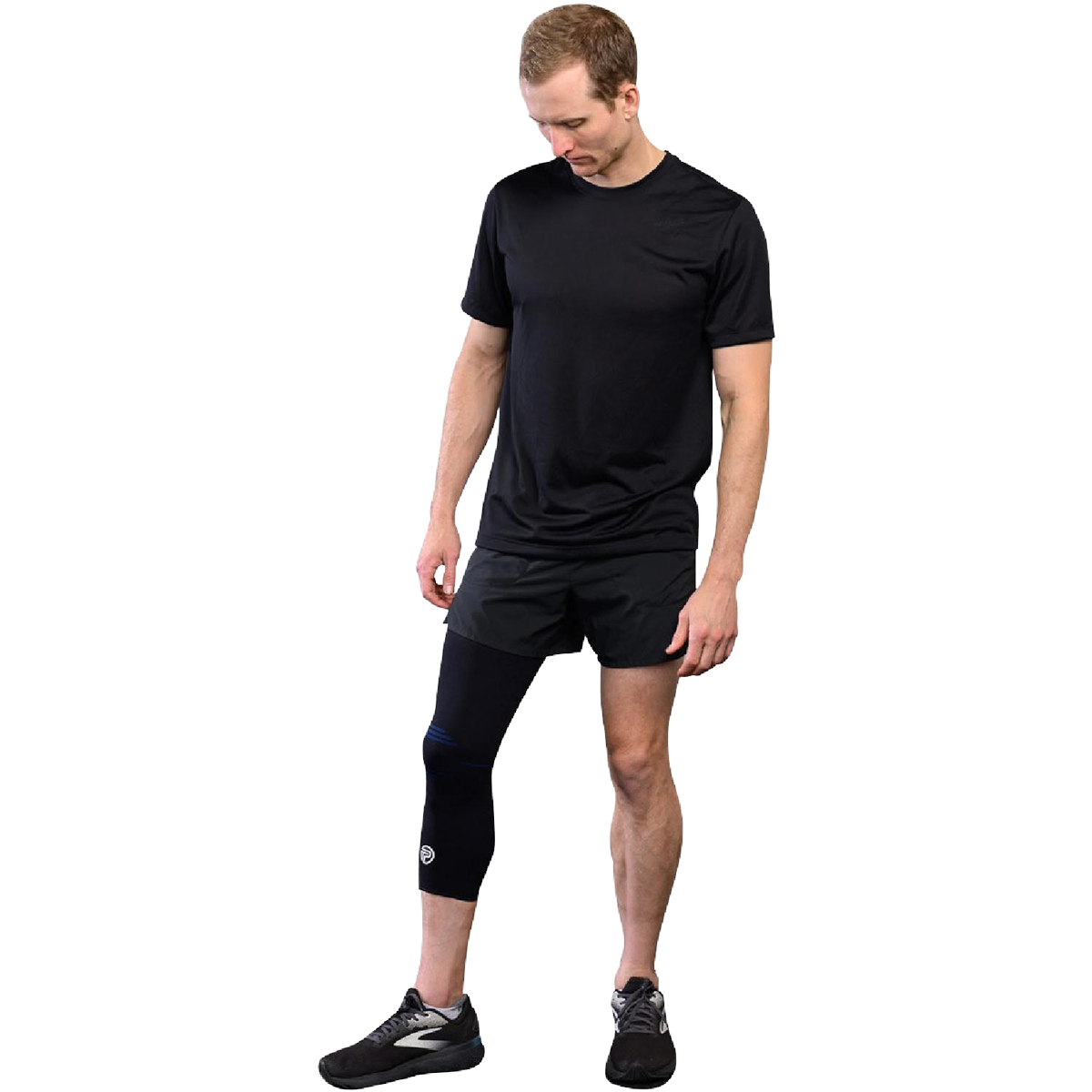 Pro-Tec X-Tended Knee — Black — Size Small — Detail View