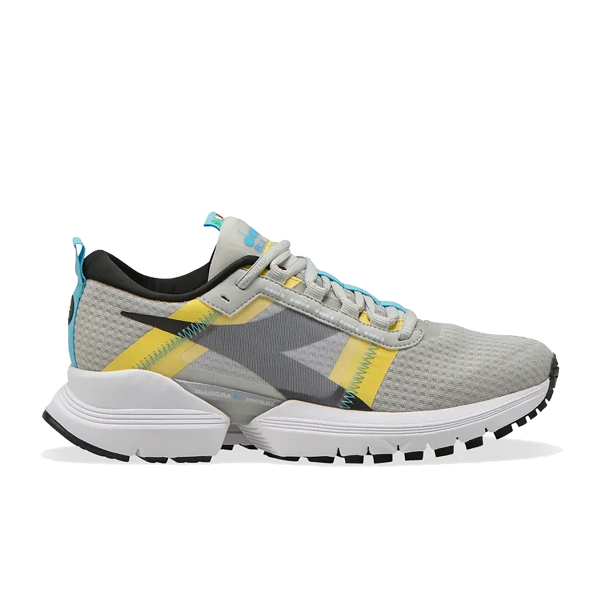 Diadora Mythos Blushield Elite Trx 2 — Jazzy - Black - Bellflower — Size B — Width 6 — Side View