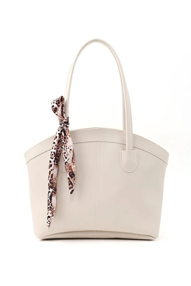 Faux Leather Zippered Shoulder Bag