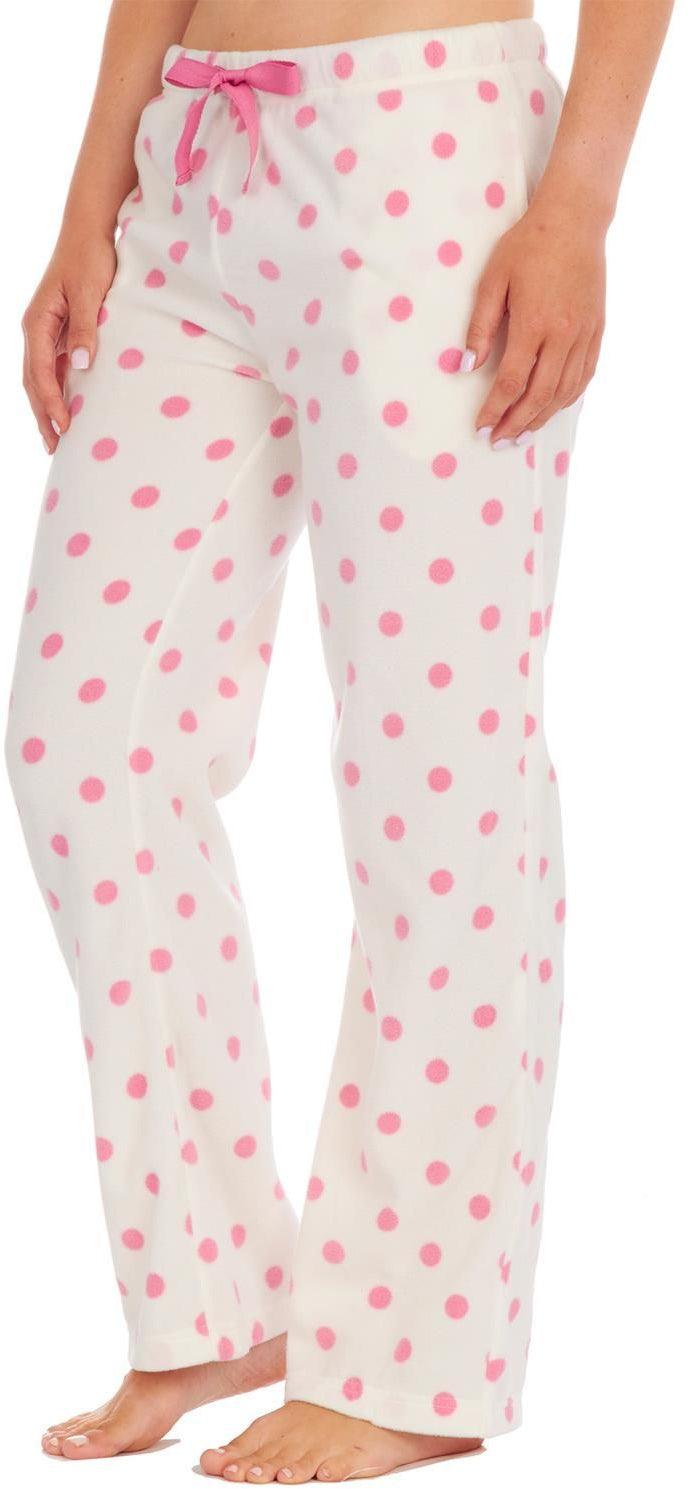 Forever Dreaming Bury Womens Fleece Lounge Pants - White