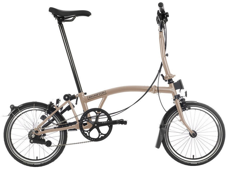 Brompton C Line 6-Speed Folding Bike - Dune Sand