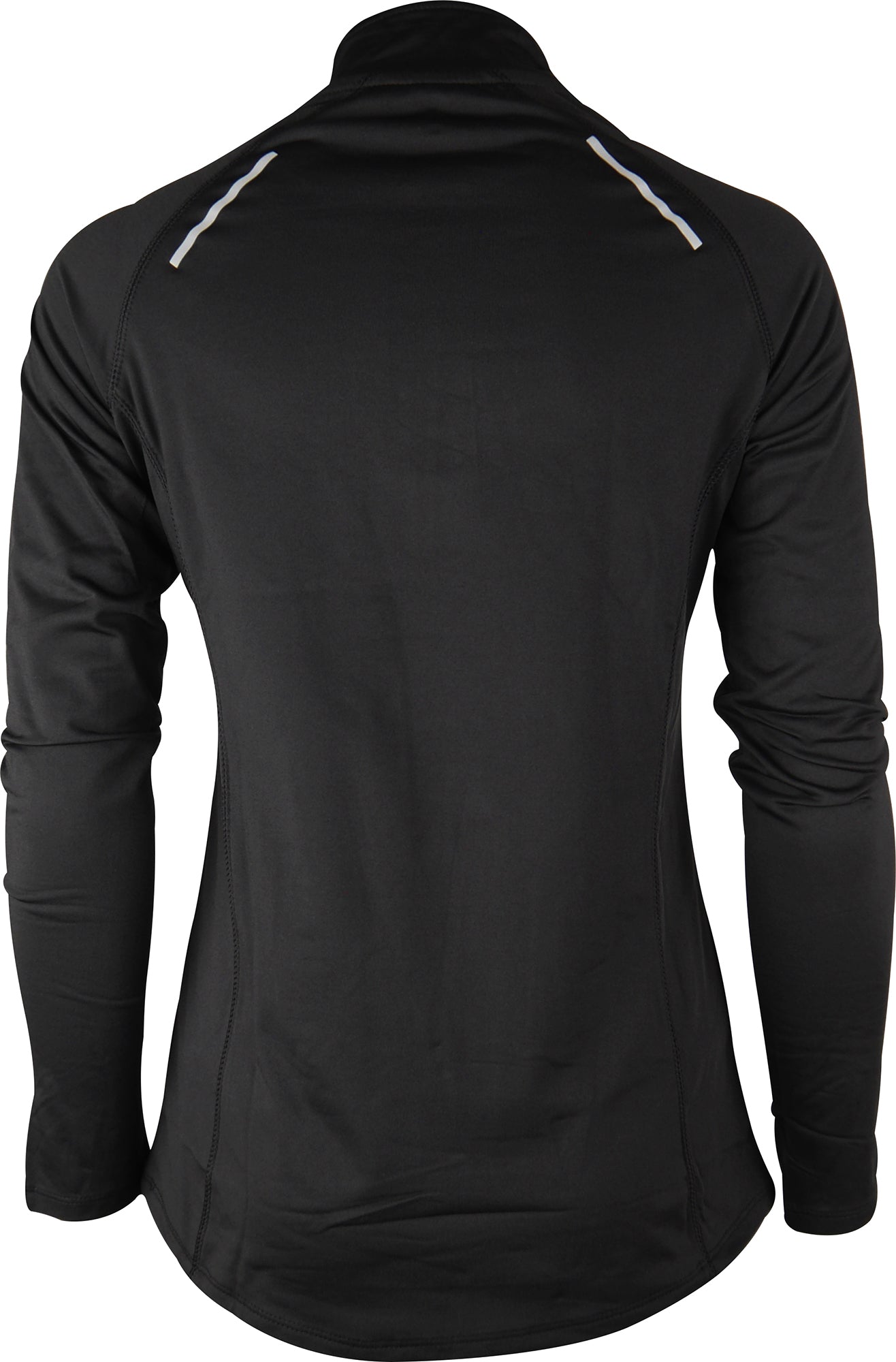 More Mile Vivid Half Zip Long Sleeve Womens Running Top - Black