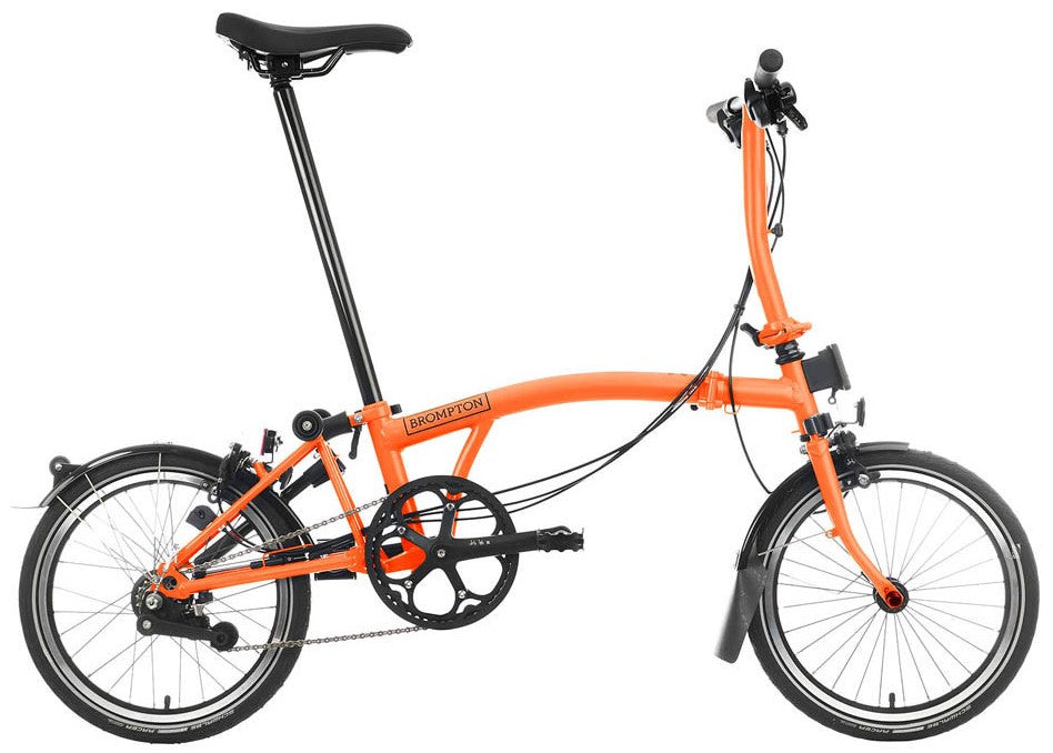 Brompton C Line 6-Speed Folding Bike - Sunset Orange