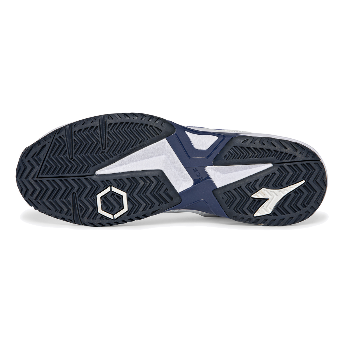 Diadora Trofeo 2 AG Pickleball — Black - Silver - Daiquiri Green — Size D — Width 10 — Detail View