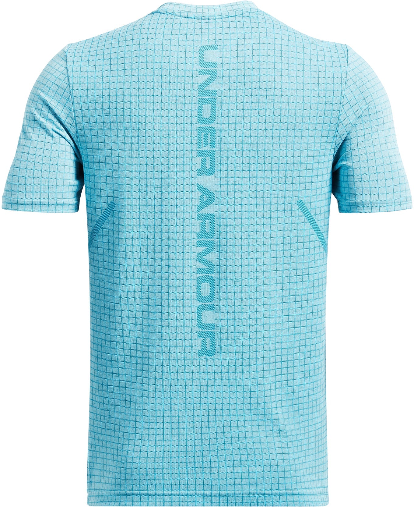 Under Armour Seamless Grid Short Sleeve Mens Training Top - Blue