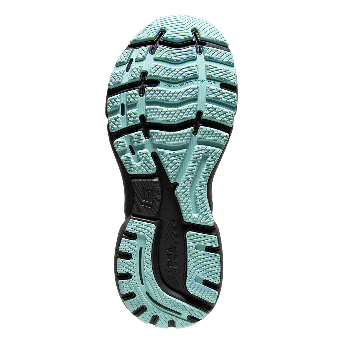 Brooks Ghost 15 Drip — Blue - Ebony - Nightlife — Size B — Width 6.5 — Top View