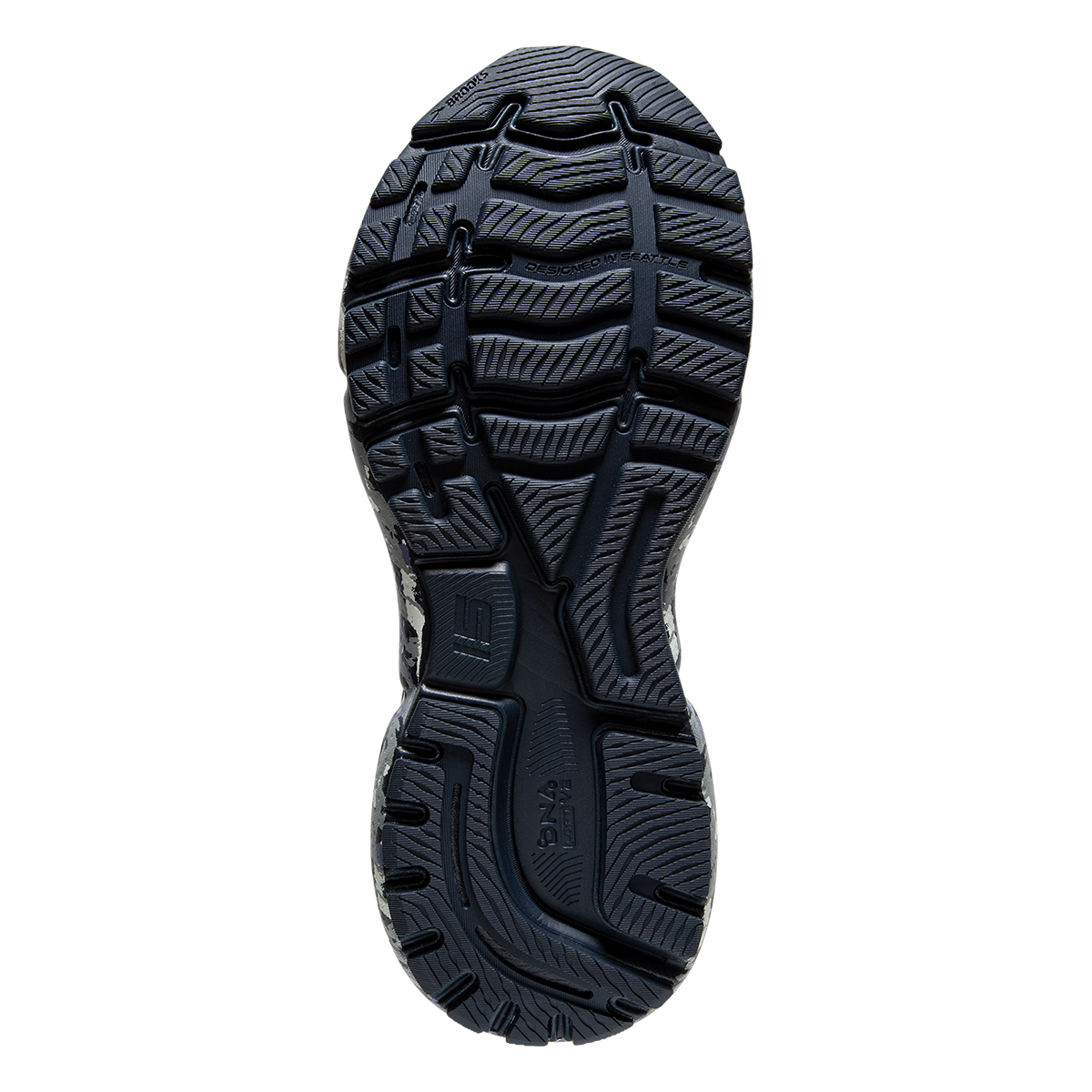 Brooks Ghost 15 Camo — Black - Ebony - Nightlife — Size B — Width 9 — Alternate View 12