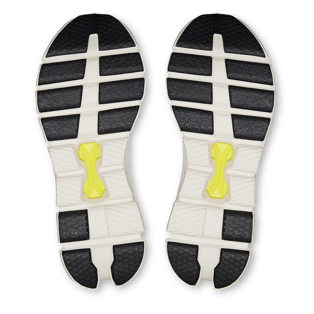ON Cloud X V4 — Black - Eclipse — Size D — Width 10 — Top View