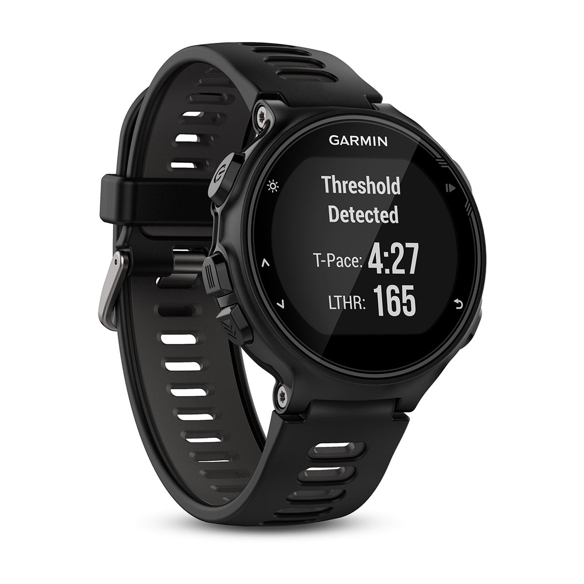 Garmin Forerunner 735XT Tri Bundle — Black - Gray — Size Tri Bundle — Back View