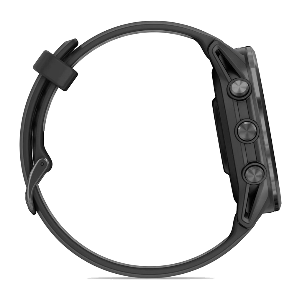 Garmin Forerunner 970 — Carbon Gray - Translucent Whitestone — Detail View