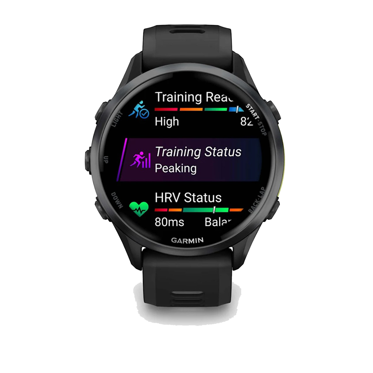 Garmin Forerunner 970 — Carbon Gray - Translucent Whitestone — Lifestyle View