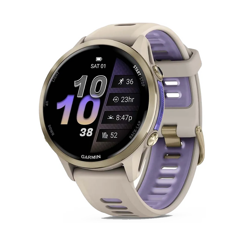 Garmin Forerunner 970 — Carbon Gray - Translucent Whitestone — Alternate View 9