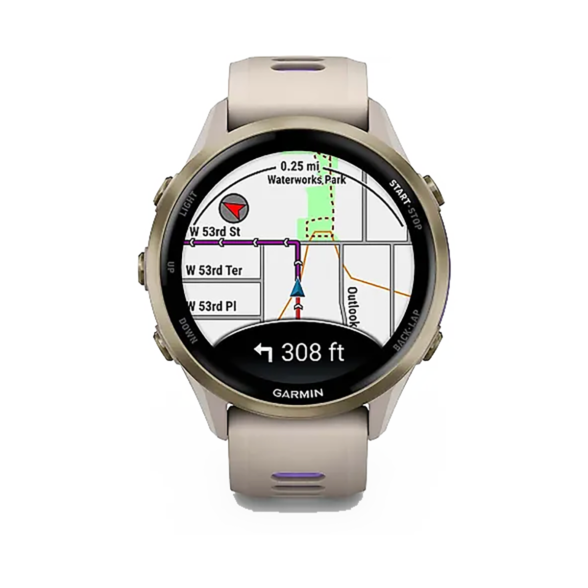 Garmin Forerunner 970 — Carbon Gray - Translucent Whitestone — Alternate View 12