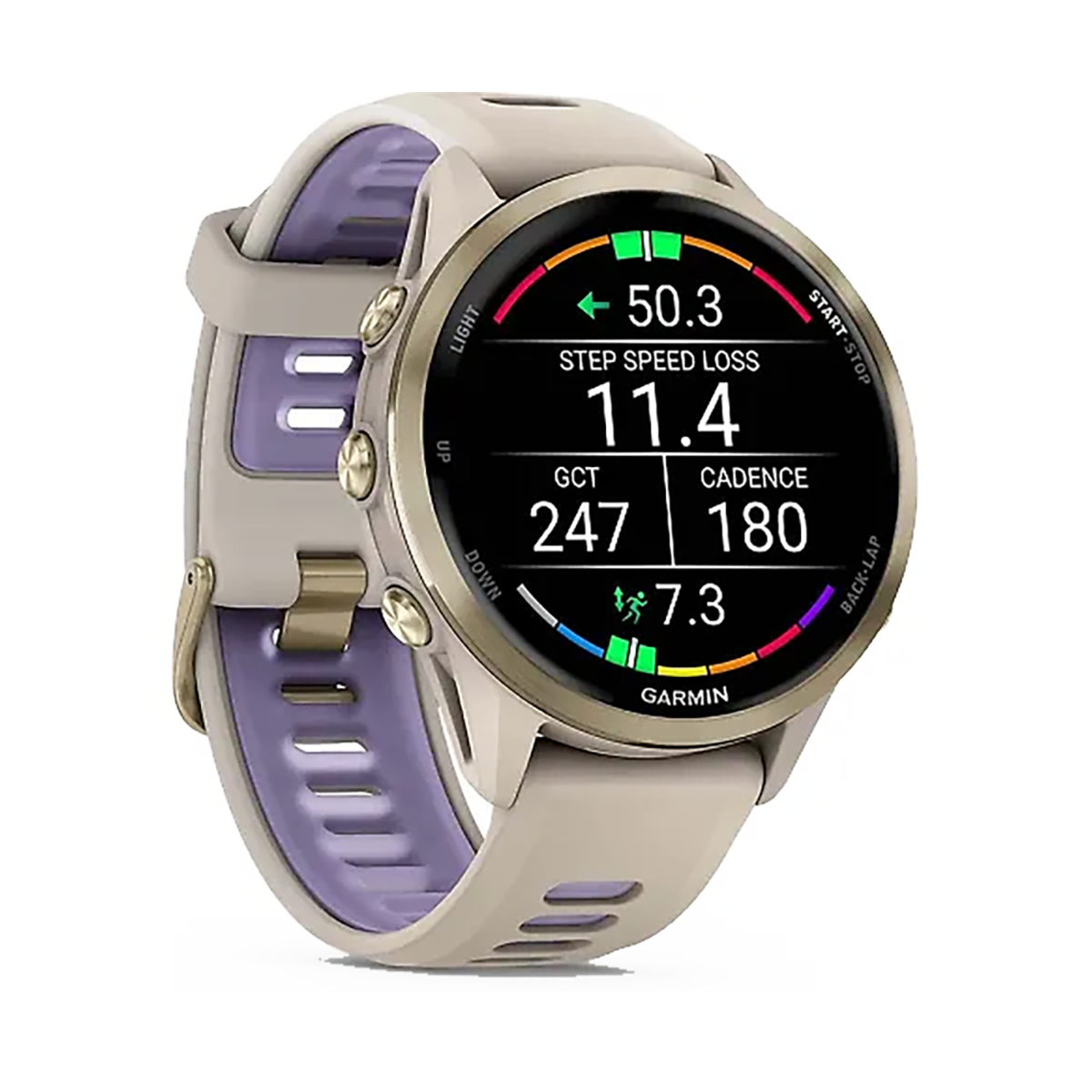 Garmin Forerunner 970 — Carbon Gray - Translucent Whitestone — Alternate View 11