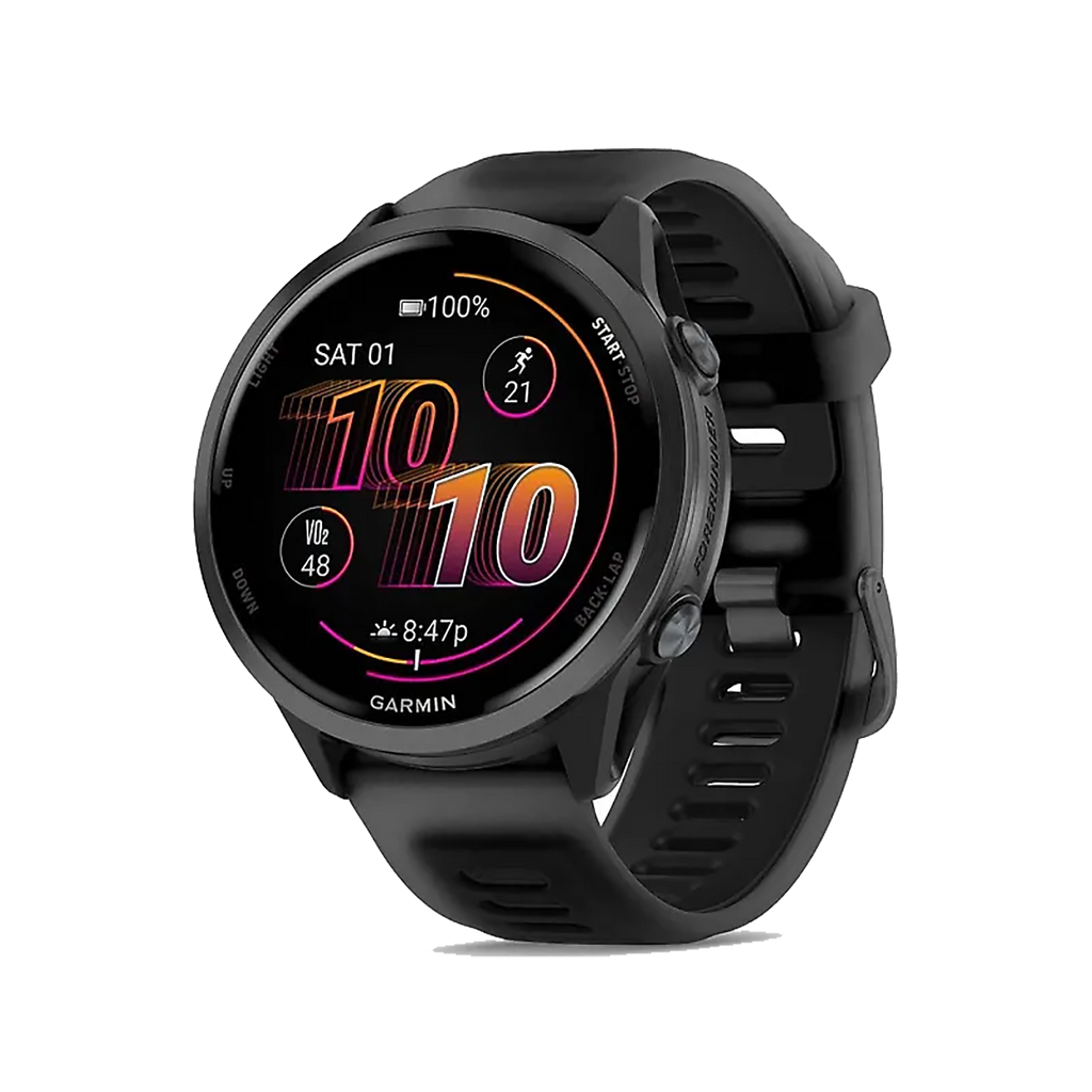 Garmin Forerunner 570 — Slate Gray - Translucent Black — Size 47 mm — Front View