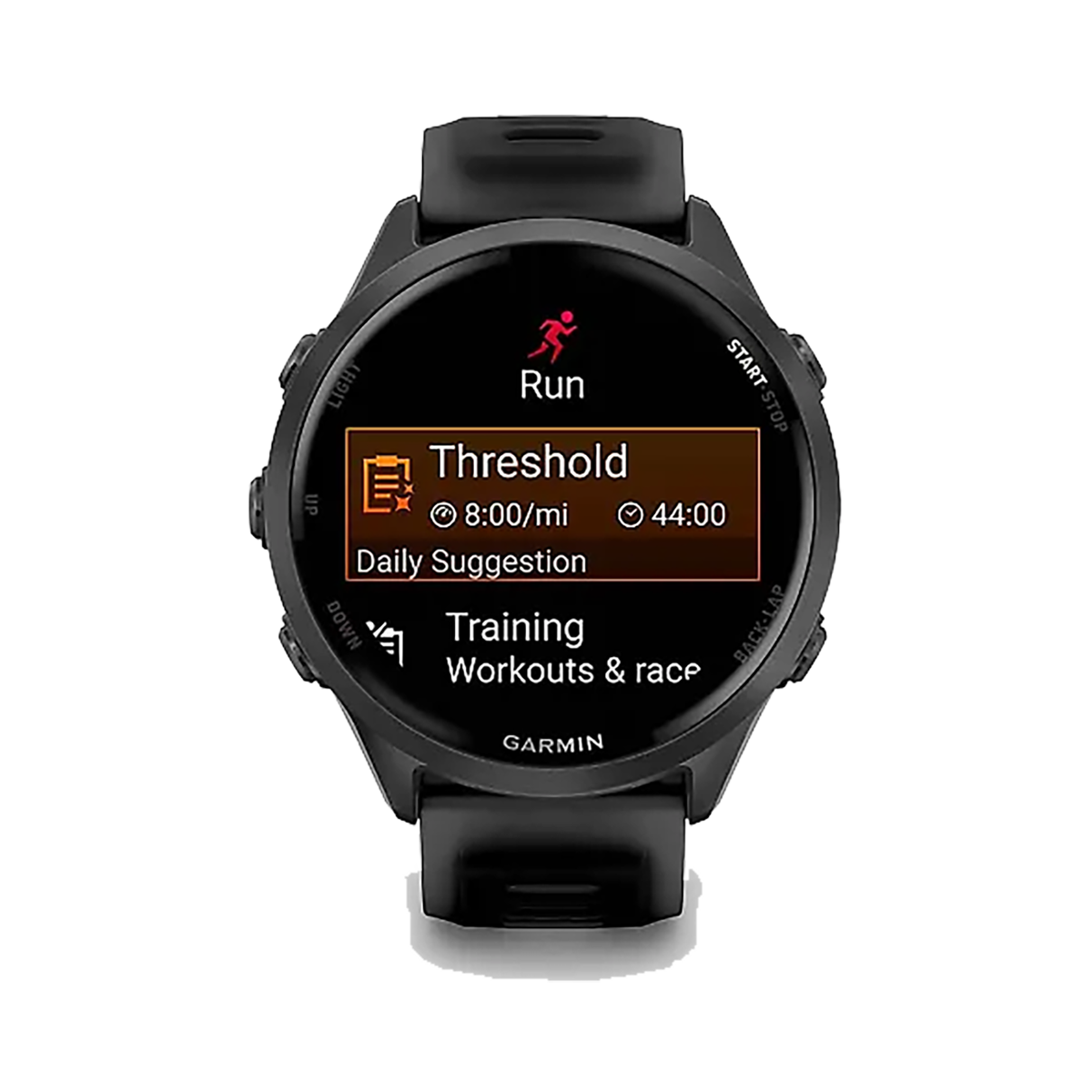 Garmin Forerunner 570 — Slate Gray - Translucent Black — Size 47 mm — Lifestyle View