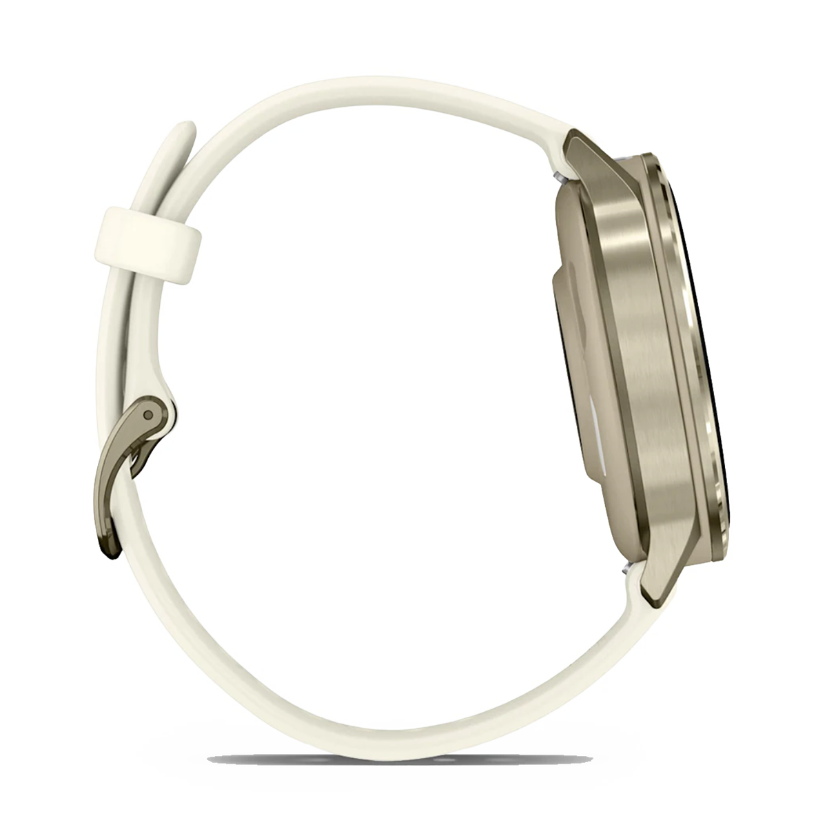 Garmin Venu 4 — Lunar Gold with Bone — Size 41 mm — Detail View