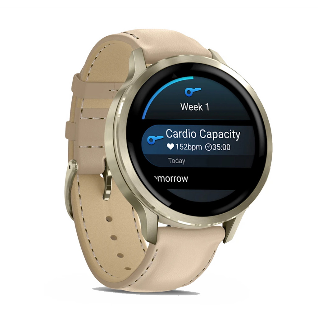 Garmin Venu 4 — Lunar Gold with Bone — Size 41 mm — Alternate View 10