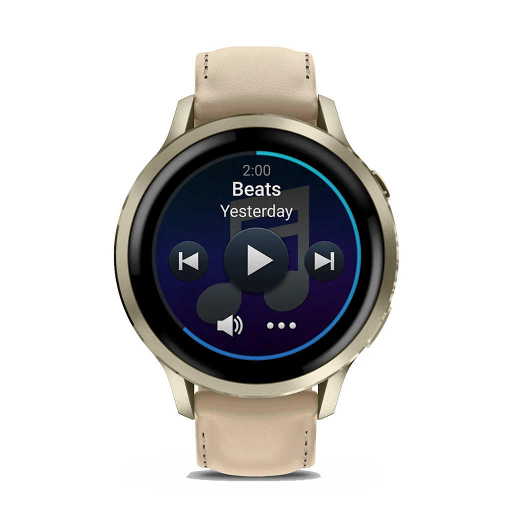 Garmin Venu 4 — Lunar Gold with Bone — Size 41 mm — Alternate View 11