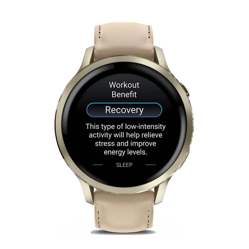 Garmin Venu 4 — Lunar Gold with Bone — Size 41 mm — Alternate View 13