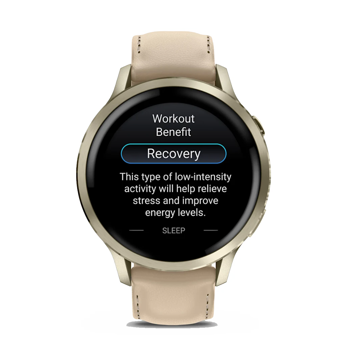 Garmin Venu 4 — Lunar Gold with Bone — Size 41 mm — Alternate View 13
