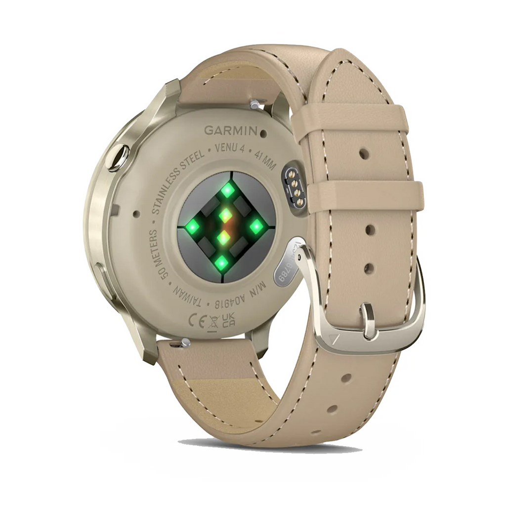 Garmin Venu 4 — Lunar Gold with Bone — Size 41 mm — Alternate View 14