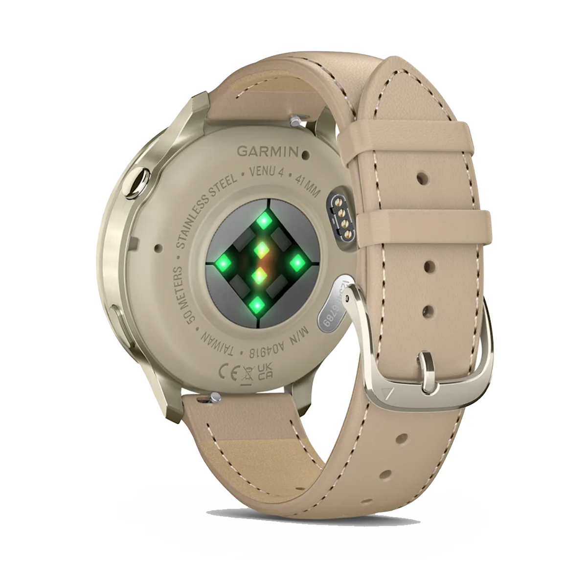 Garmin Venu 4 — Lunar Gold with Bone — Size 41 mm — Alternate View 14