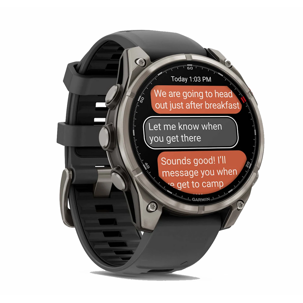 Garmin Fenix 8 Pro Amoled — Carbon — Size 47 mm — Back View