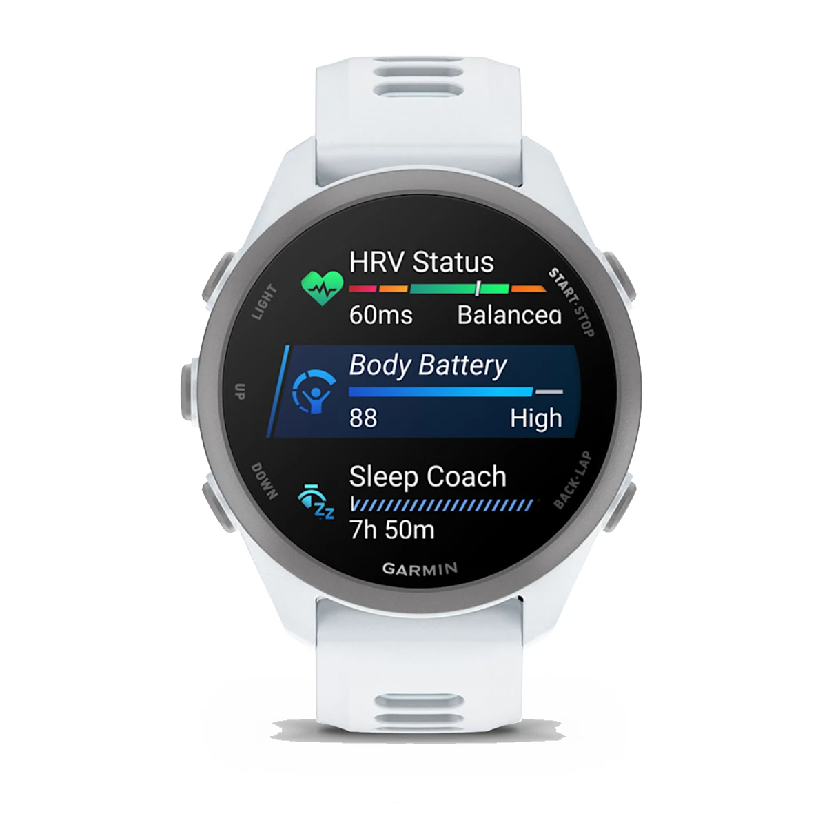 Garmin Forerunner 170 Music — Red Pink - Mango — Size One Size — Top View