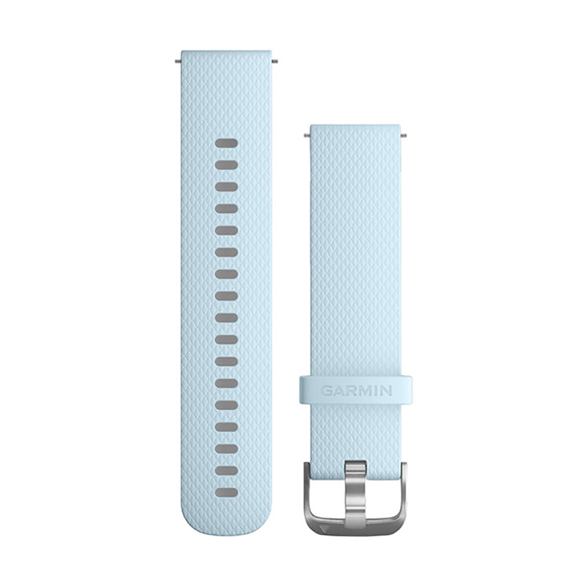 Garmin Quick Release Silicone Band — Azure — Front View