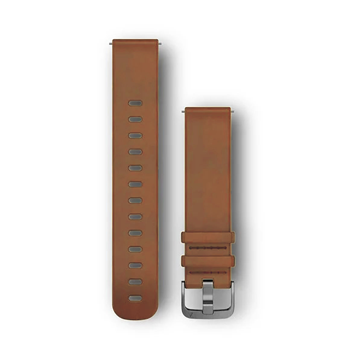 Garmin Quick Release Leather Band — Dark Brown — Side View