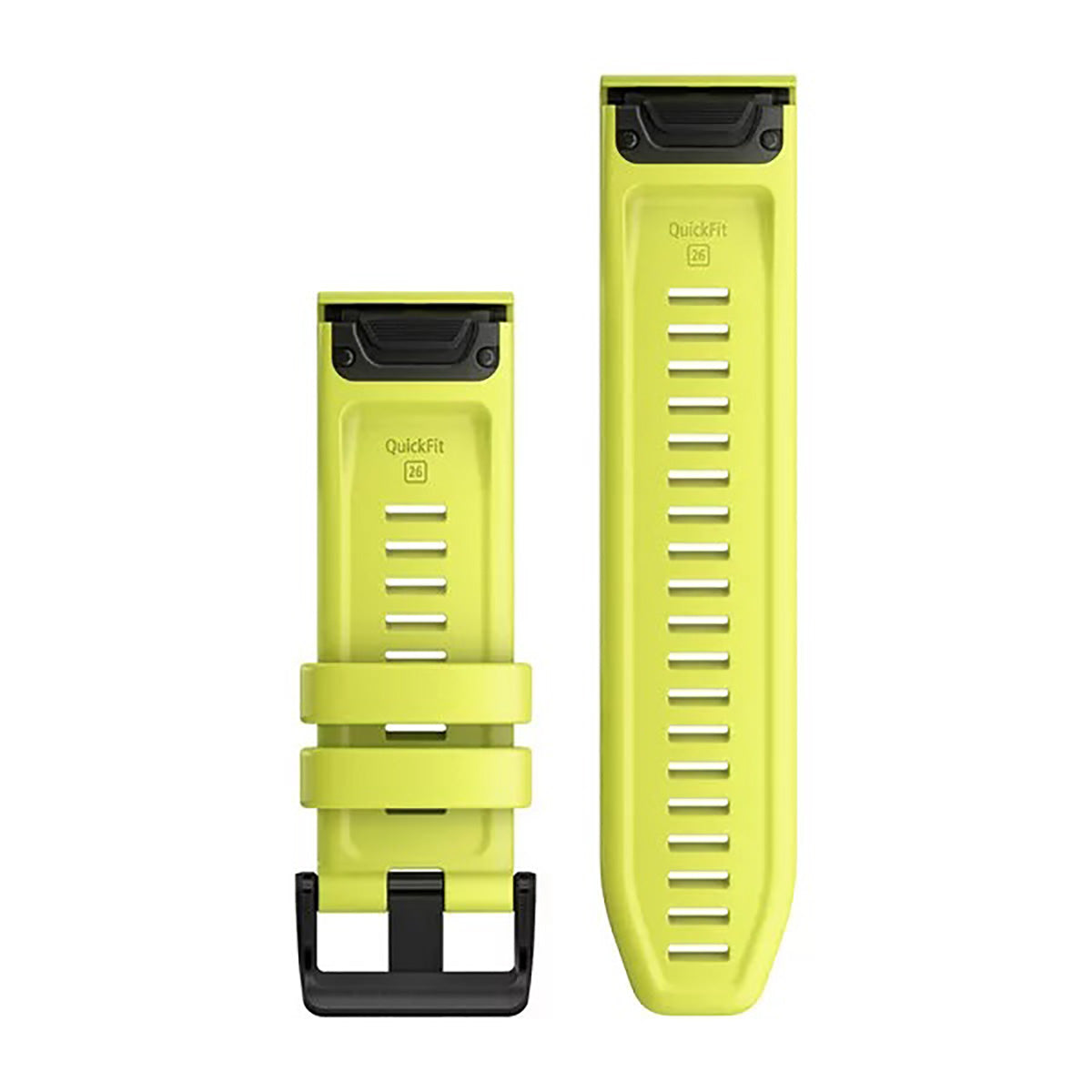 Garmin 26mm QuickFit Silicone Band — Coyote Tan — Size Regular — Side View