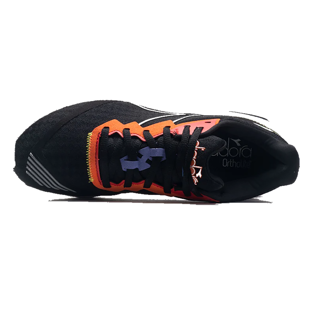 Diadora Mythos Blushield Volo 2 — Fiery Red - White - Vermillion — Size Y — Width 1.5 — Detail View