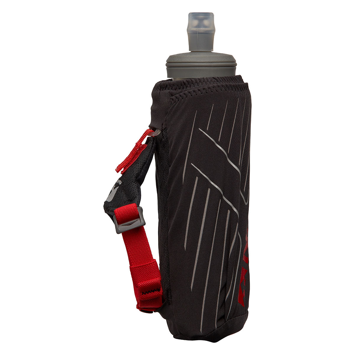 Nathan ExoDraw 2 Insulated 18oz Flask — Black - Finish Lime — Back View