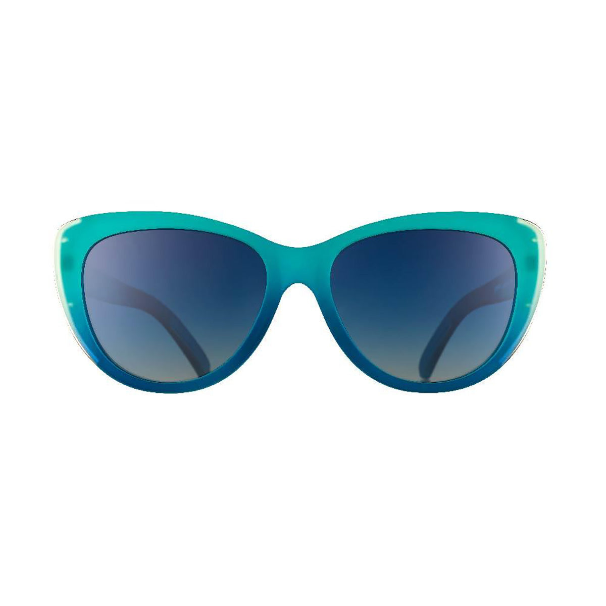 Goodr Runway Sunglasses — Black - Gold — Size One Size — Side View