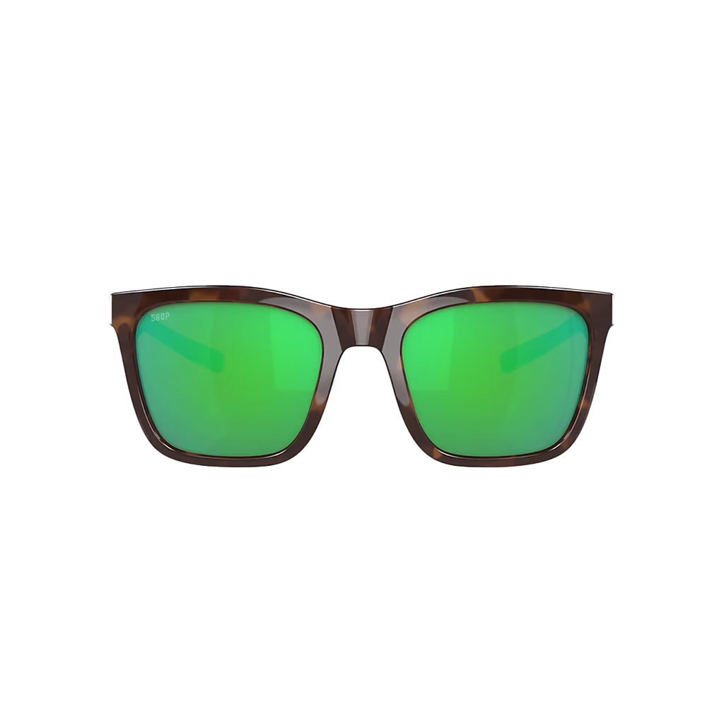 Costa Panga — Shiny Tortoise - White - Seafoam - Green — Size Medium — Detail View