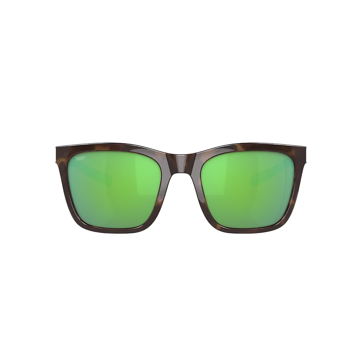 Costa Panga — Shiny Tortoise - White - Seafoam - Green — Size Medium — Detail View