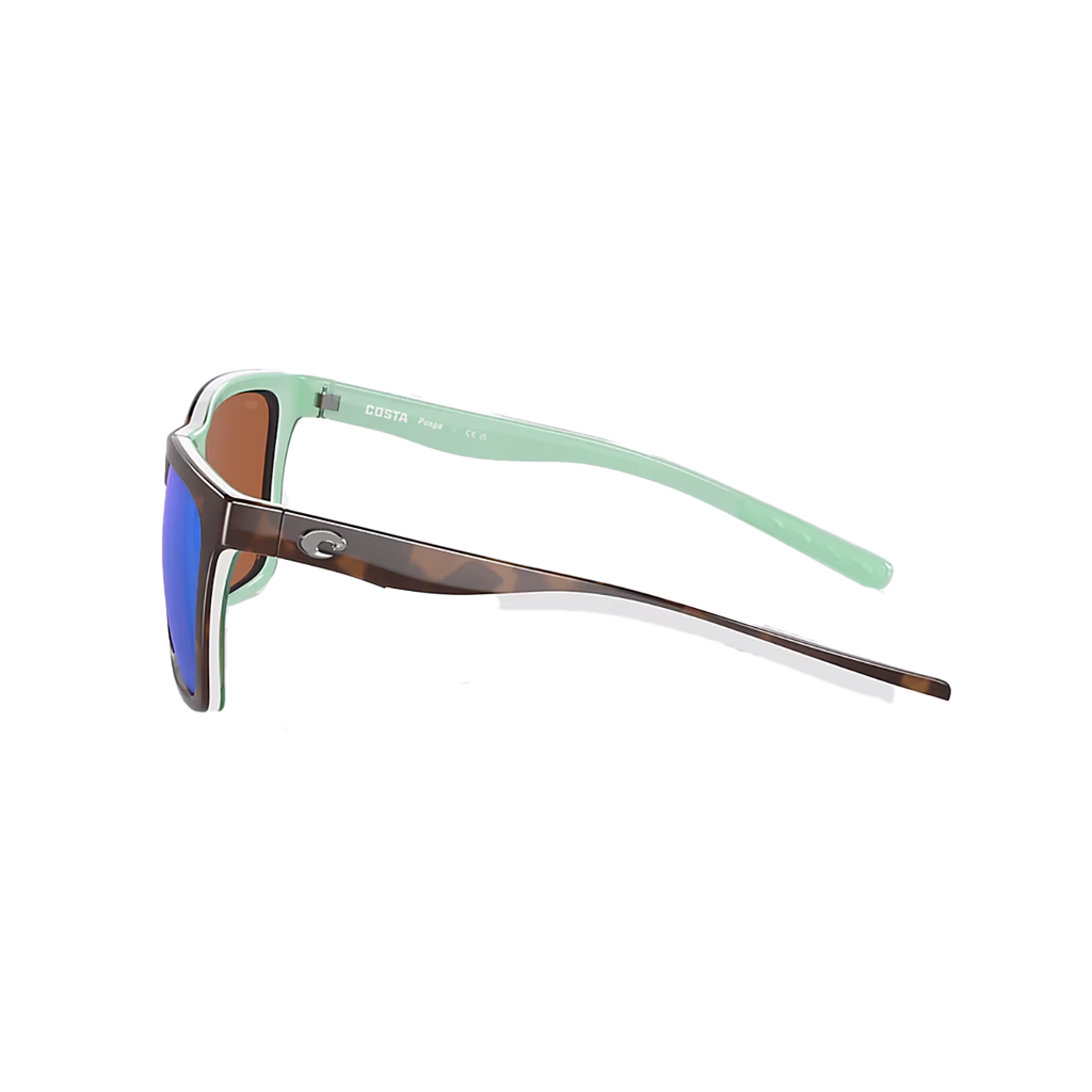 Costa Panga — Shiny Tortoise - White - Seafoam - Green — Size Medium — Lifestyle View