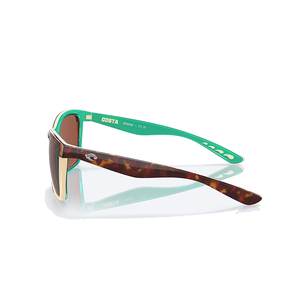 Costa Anaa — Retro Tortoise - Cream - Mint - Copper — Size Small — Back View