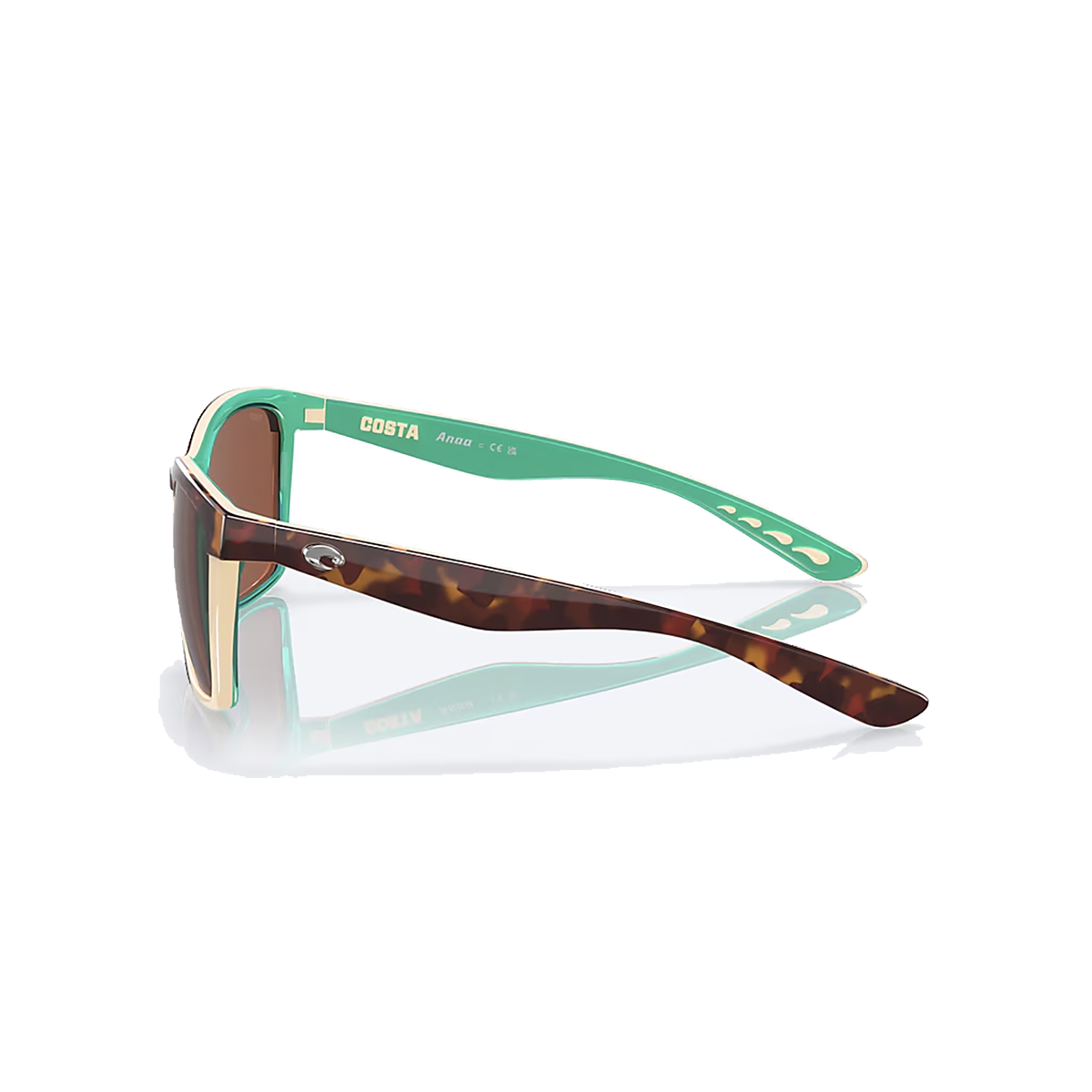 Costa Anaa — Retro Tortoise - Cream - Mint - Copper — Size Small — Back View