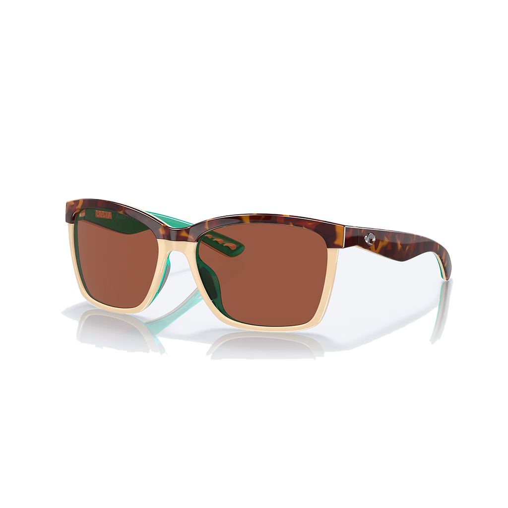 Costa Anaa — Retro Tortoise - Cream - Mint - Copper — Size Small — Front View