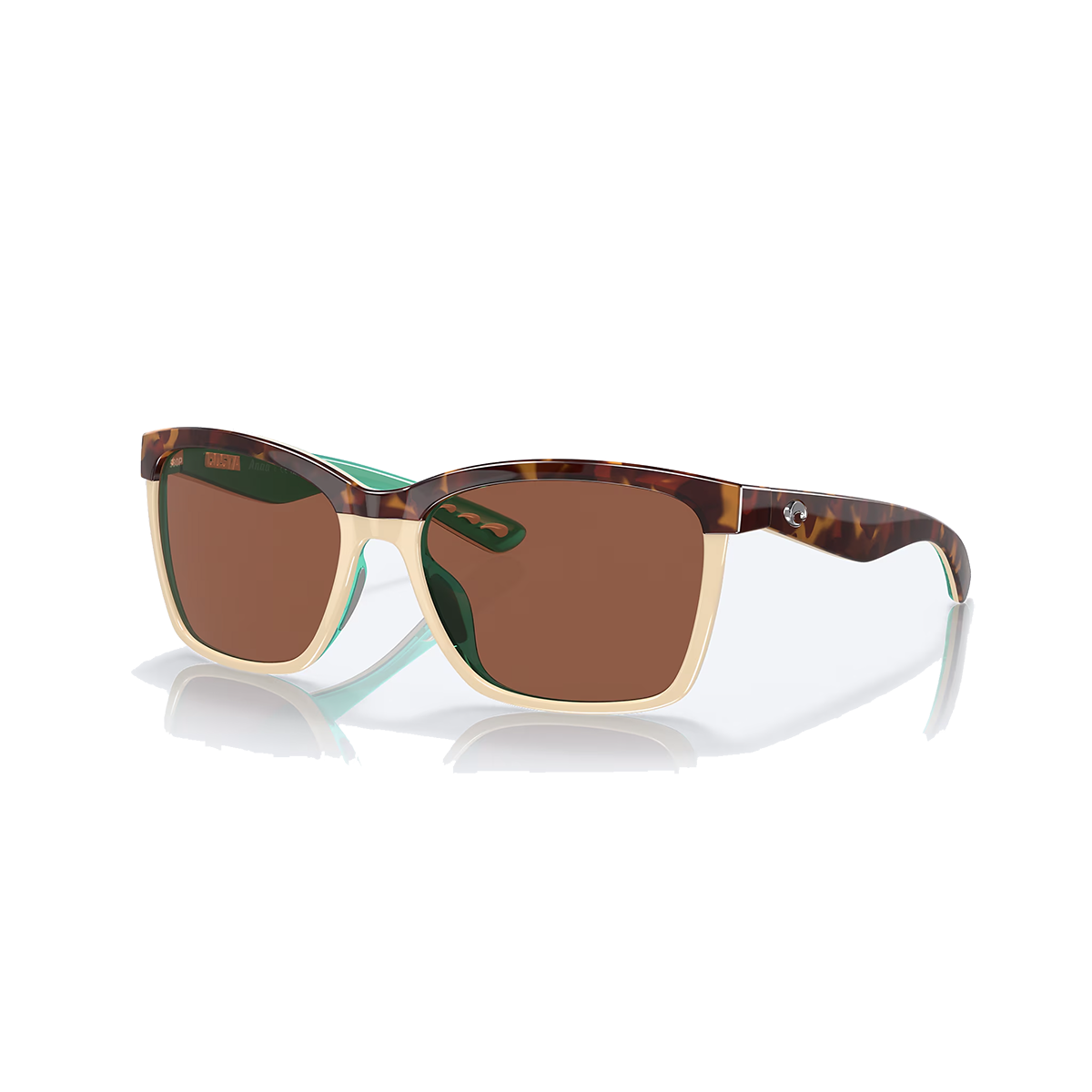 Costa Anaa — Retro Tortoise - Cream - Mint - Copper — Size Small — Front View